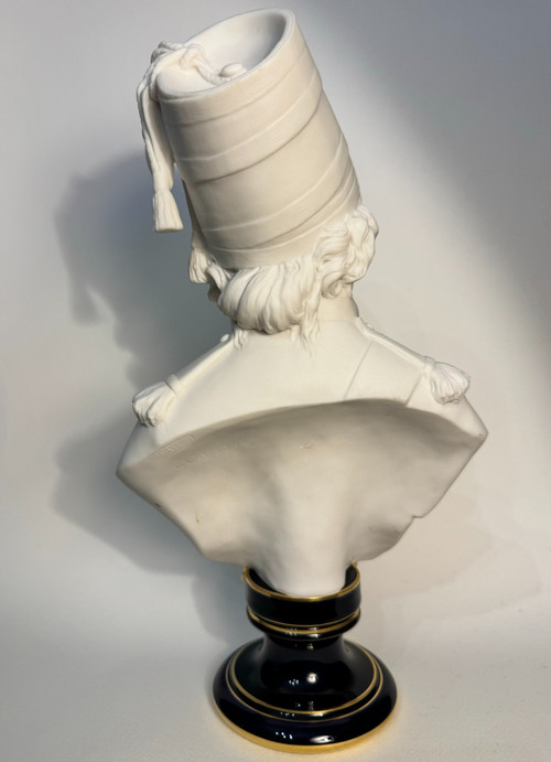 Busto in bisquit di SEVRES "BARRA" datato 1877