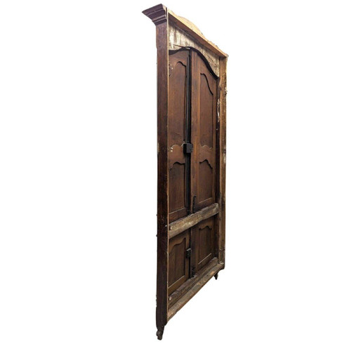 Louis XV Cupboard Facade, 18th Century In Walnut