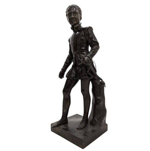 Enrico IV Bambino, Statua In Bronzo Secondo Un Modello Di Bosio Della Fine Del XIX Secolo