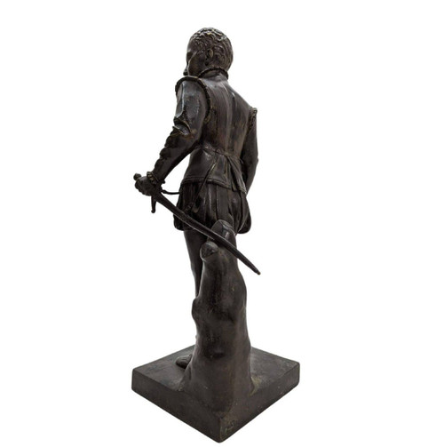 Enrico IV Bambino, Statua In Bronzo Secondo Un Modello Di Bosio Della Fine Del XIX Secolo