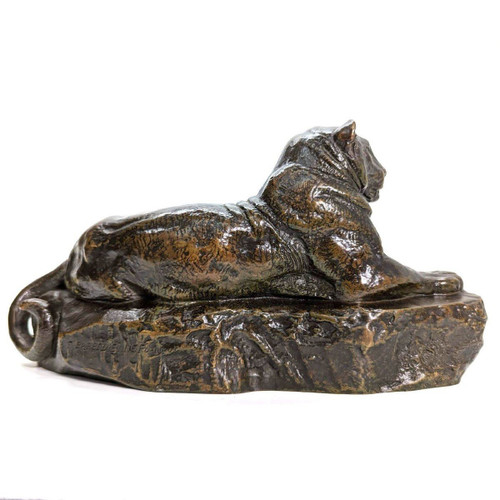 "La pantera dell'India n. 1" Antoine Louis Barye Fonte Barbedienne