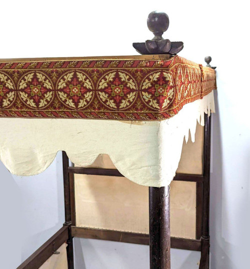 Himmelbett im Renaissance-Stil, 19. Jahrhundert