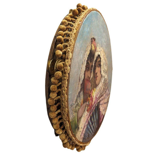 Tambourin  Aux élégantes Espagnoles époque XIXème