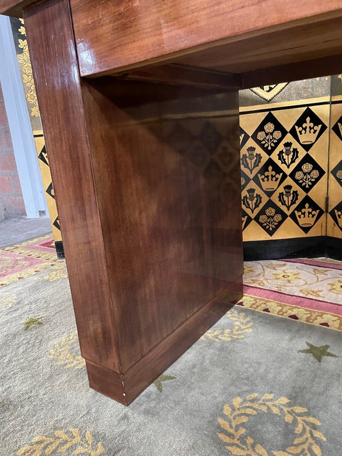 Scrivania Art Déco in mogano