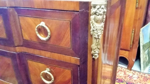 Commode Style Transition En Marqueterie milieu XIXème