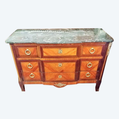 Commode Style Transition En Marqueterie milieu XIXème