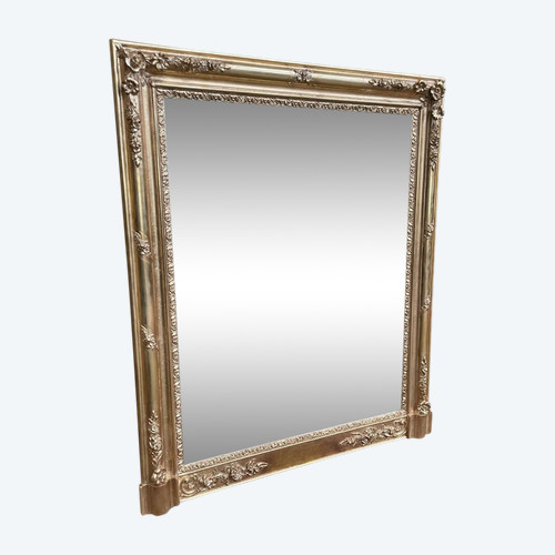 Miroir Trumeau Napoléon III Doré à La Feuille D’or