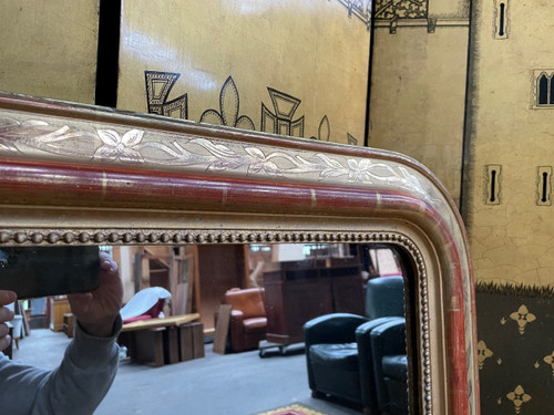 Louis Philippe Spiegel mit Blattgold