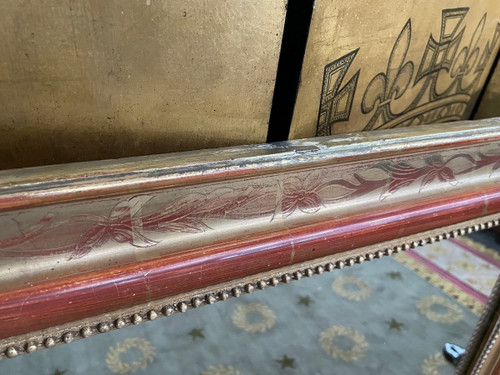 Louis Philippe Spiegel mit Blattgold