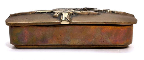 Boîte De Créateur En Bronze Doré Double Patine 1990