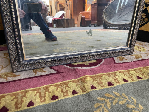 Napoleon III Mirror With Gold Leaf And Blackened Wood