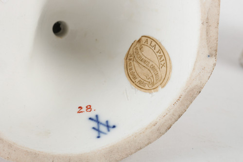 COPPIA DI CANDELIERI MEISSEN FINE DEL XIX SECOLO