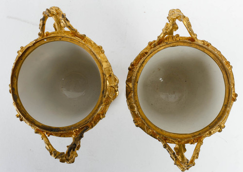 A pair of late 19th century Chinese porcelain vases