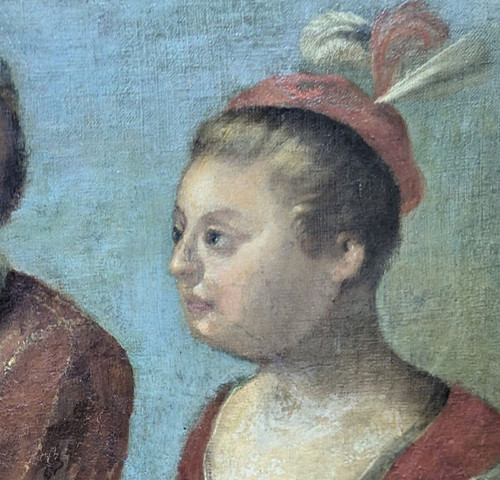 Scène De Genre Personnage Dans Un Garde-manger Tableau Hollandais Fin XVIIème