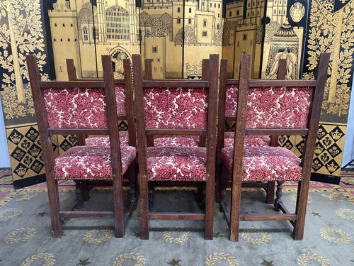 Suite Of 6 Renaissance Chairs - Haute époque