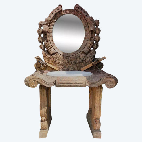 Lavabo en marbre sculpté par Victor Ségoffin (1867-1925)