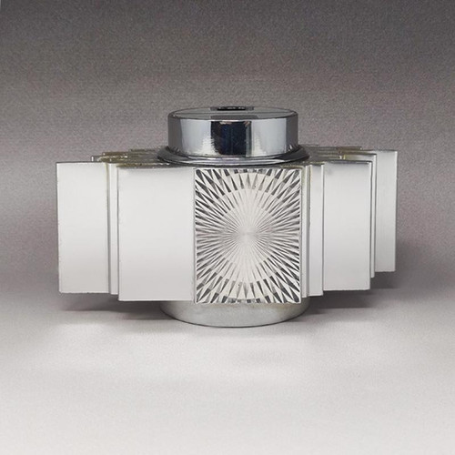 1960s Gorgeous Table Lighter by Sarome In Aluminium.
