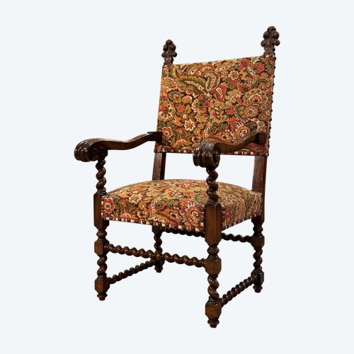 Fauteuil d'Apparat De Style Louis XIV d'Epoque XIXème