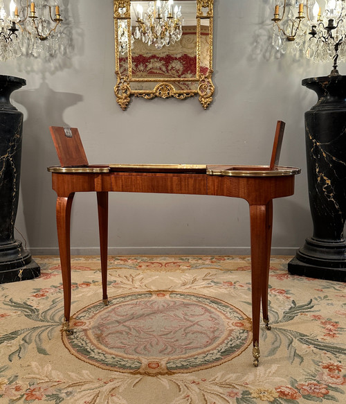 Pierre Migeon, Table Liseuse En Acajou d'Epoque Louis XV Vers 1750