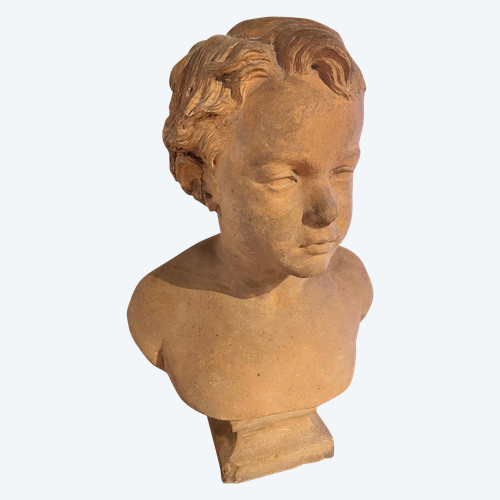 Terracotta Bust of a Young Boy by Coupon (1869)