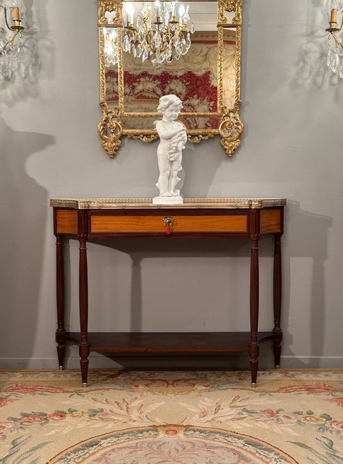 Console En Acajou d'Epoque Louis XVI Epoque Fin XVIIIème
