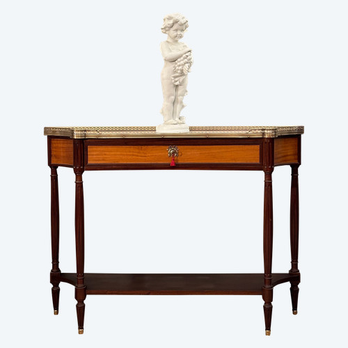 Console En Acajou d'Epoque Louis XVI Epoque Fin XVIIIème