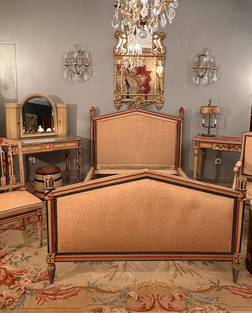 Exceptionnelle Chambre A Coucher Revolutionnaire d'Epoque XIXeme