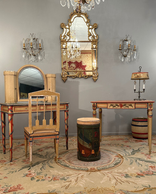 Exceptionnelle Chambre A Coucher Revolutionnaire d'Epoque XIXeme