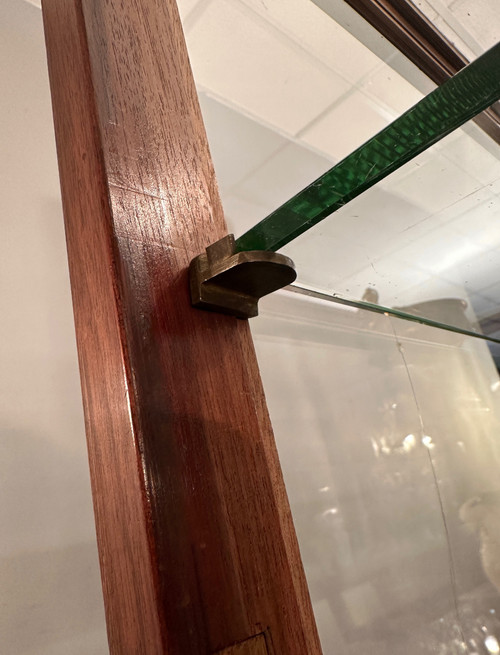 Rare Vitrine d'Exposition Musée Collectionneur En Acajou Epoque Art Nouveau Vers 1890