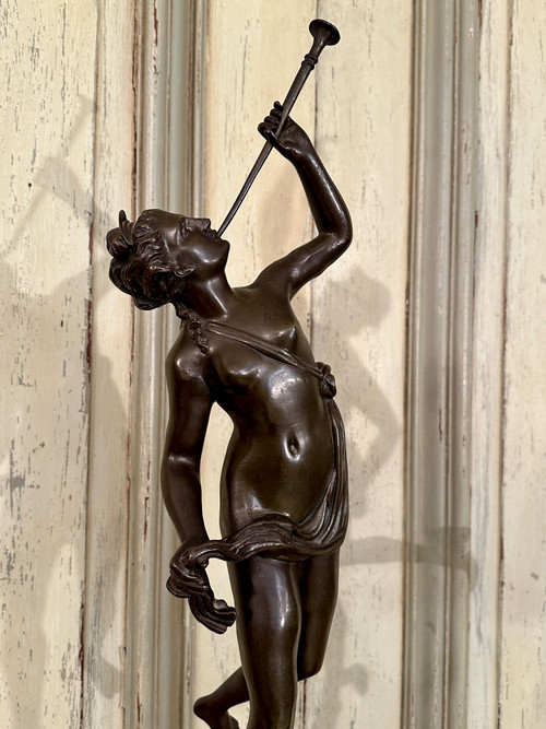 Jean De Bologne After, coppia di sculture in bronzo al mercurio rinomate del XIX secolo (altezza 82 cm)