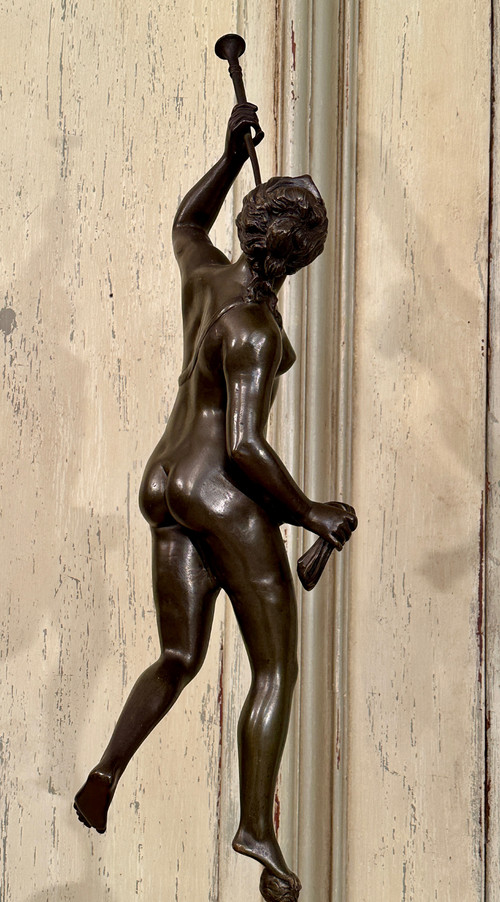 Jean De Bologne After, coppia di sculture in bronzo al mercurio rinomate del XIX secolo (altezza 82 cm)