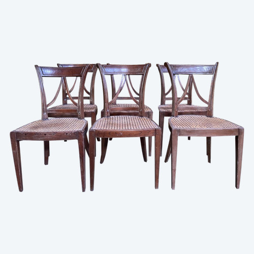 Suite Of 6 Directoire Period Chairs