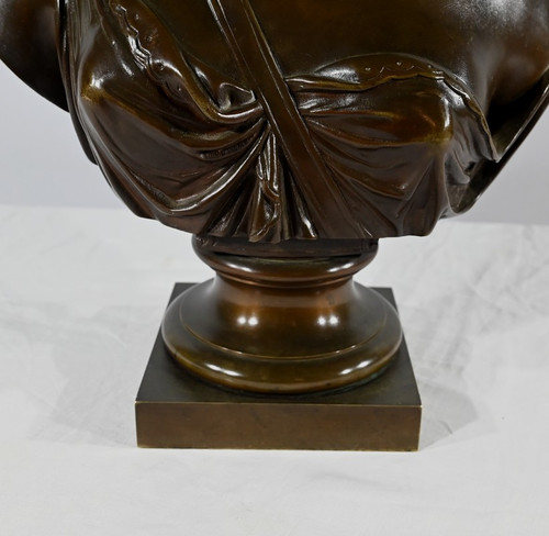 “Diane la Cacciatrice” in bronzo, secondo Houdon – Fine XIX secolo
