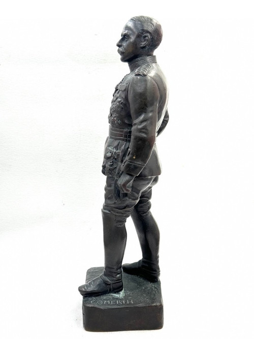 Georges Omerth - Bronzeskulptur des französischen Marschalls