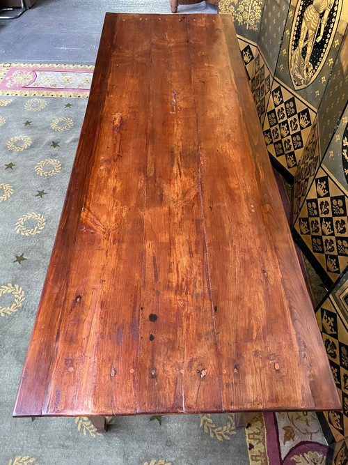 Table De Ferme En Cerisier 19eme