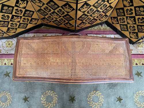 Banquette De Piano En Cannage De Style Louis XV