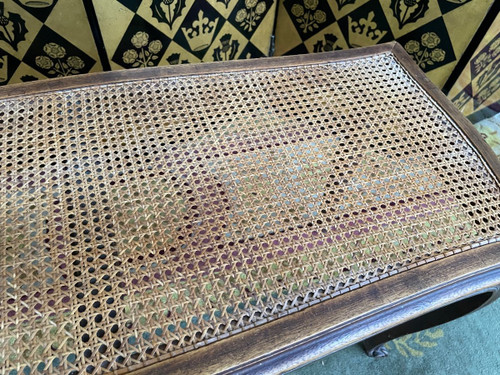 Banquette De Piano En Cannage De Style Louis XV