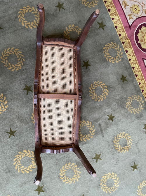 Banquette De Piano En Cannage De Style Louis XV