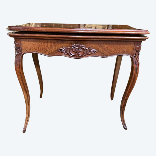 Louis XV walnut games table