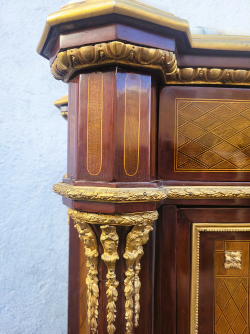 *offerta *Credenza ad altezza d'appoggio Intarsiata, Napoleone III, XIX Secolo