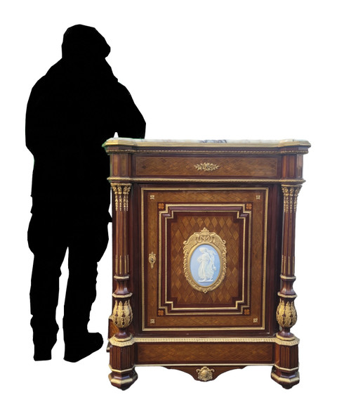 *offerta *Credenza ad altezza d'appoggio Intarsiata, Napoleone III, XIX Secolo