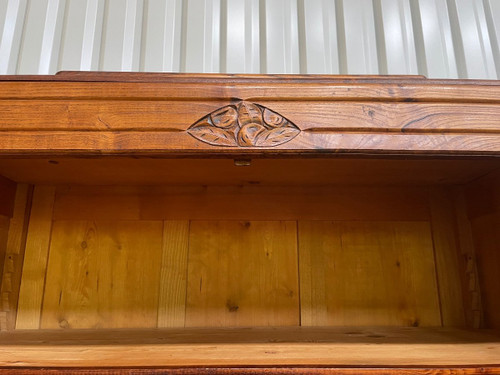 Buffet époque Art Déco En Orme - Meuble de métier à tiroirs