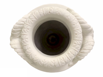 Vase balustre en biscuit de porcelaine d'après Clodion