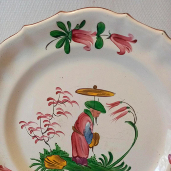 Earthenware plate: Les Islettes XVIIIth century.