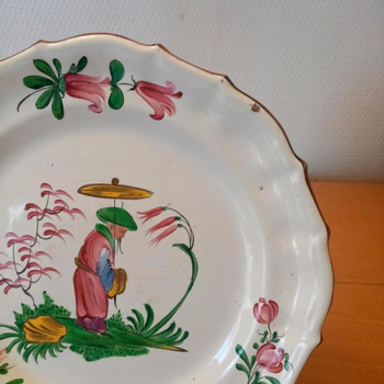 Earthenware plate: Les Islettes XVIIIth century.