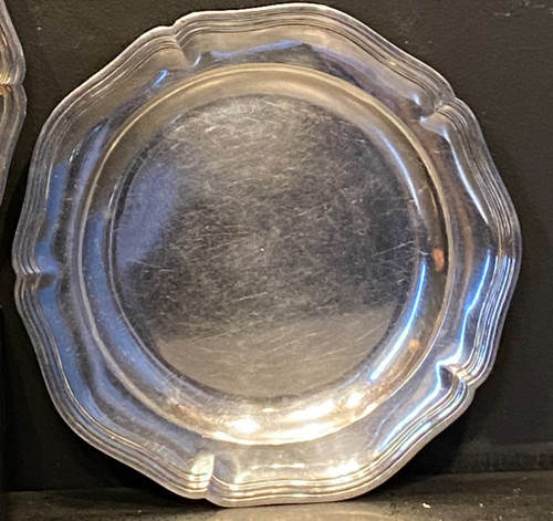 pair of solid silver dishes from the 18th century