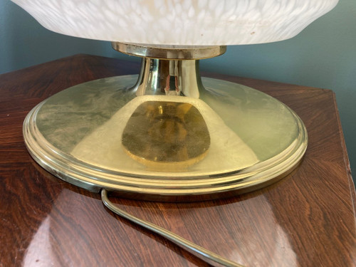70's Lamp In Clichy Glassware
