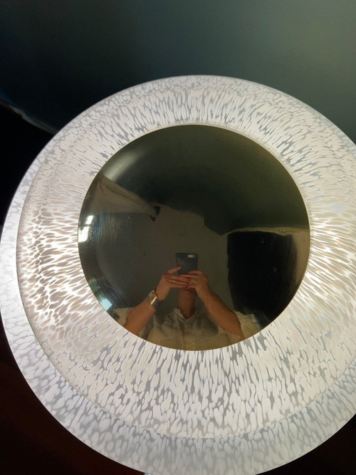 70's Lamp In Clichy Glassware