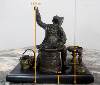 Calamaio in bronzo - Fine XIX secolo