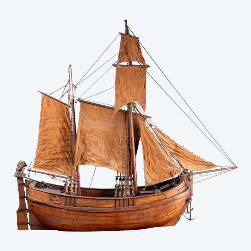 Maquette d’un bateau hollandais, XIXe siècle 